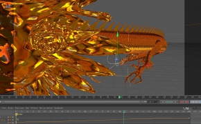 C4D 龙 动画