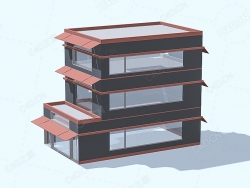 低面多边形办公楼一 Office 1