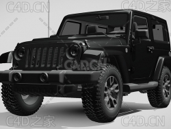 吉普JEEP牧马人大烟山硬派越野汽车2017款C4D汽车模型下载