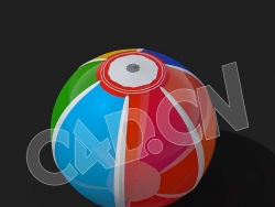C4D海滩球沙滩球模型 Beachball 3d model