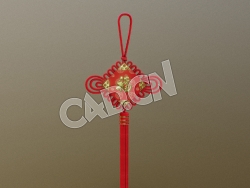 C4D中国结模型 Chinese knotting 2