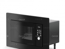 家用电器 小家电 烤箱微波炉C4D模型 Build-in Microwave 3D Model