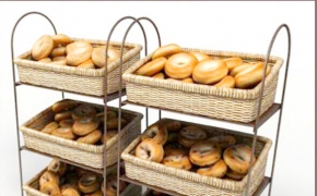 食品货架：面包圈C4D模型 Donut 3D model