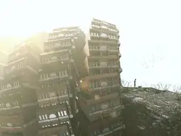 C4D包裹石头的螺旋楼房建筑创意工程 CANTILEVER COHOUSING