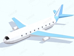 低面多边形飞机 Airplane