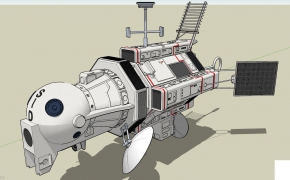 太空卫星C4D模型 Space satellite
