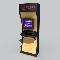 电影票自助取票机C4D模型 utitle finder