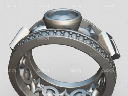 宝石婚戒C4D模型 ChapelHills-SaundersSetup