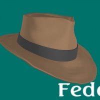 牛仔帽3D模型 Fedora Hat