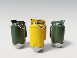 C4D Octane Render 科幻手榴弹模型 Sci-Fi Hand Grenade