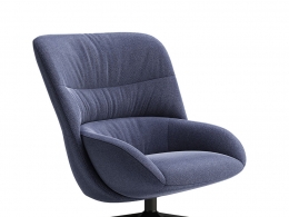 利奥卢克斯希尔科扶手椅3D模型素材下载Hilco Armchair by Leolux