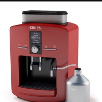 红色咖啡机3D模型 Coffee machine 3D model