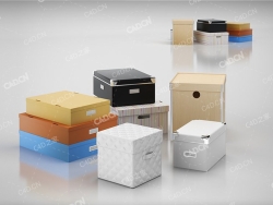 储物箱 3d models of storage boxes