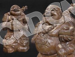 C4D背黄金袋的弥勒菩萨模型 Laughing Buddha