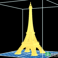 3D打印机模型：埃菲尔铁塔 eiffel