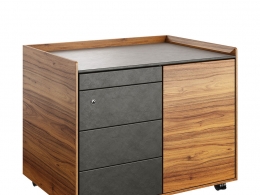 团队7品牌比萨办公储物柜3D模型素材下载Pisa Desk Pedestal Storage Unit by Team 7