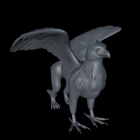 鸟兽怪物3D模型 grifin