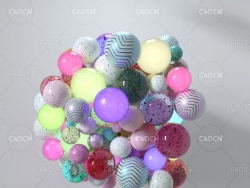 5个C4D OCTANE艺术材质 Octane Texture Pack 5 Sampler