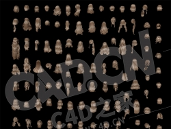 127个女性头发造型发型模型合集（第五套）Sexual hair styling