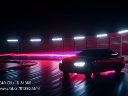 C4D OC光线粒子拖尾预设Light Trails in Octane