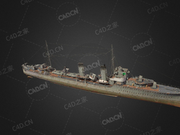 英国皇家海军阿卡司塔号驱逐舰C4D模型下载Acasta 3d model