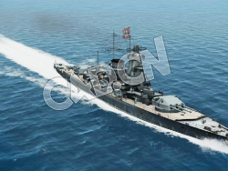 C4D德意志级装甲舰袖珍战列舰模型 Deutschland pocket battleship 3d Model