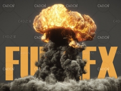 C4D烟火爆炸流体动力学模拟插件 SitniSati FumeFX 5.0.4 for Cinema 4D R23 Win