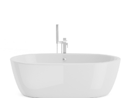 椭圆形浴缸C4D模型