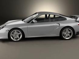保时捷911跑车3D模型 Humster3D - Porsche 911 Turbo Coupe (996) 2000 - 3DModel