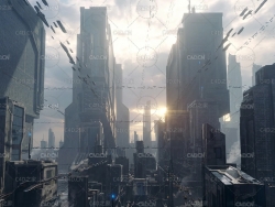 外星科幻未来城市场景模型 Kitbash3D – Sci-Fi Industrial