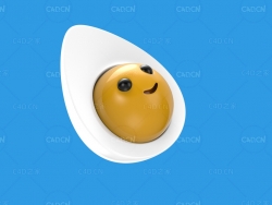 卡通鸡蛋角色形象模型 EGG