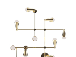 创意壁灯c4d模型下载