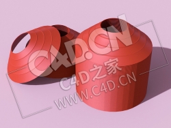 C4D训练锥桶体育用品模型 Training-Cones2