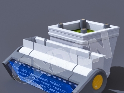 C4D科幻城市绿植模型