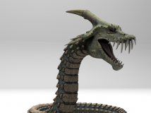 C4D独角蛇模型 Snake Model