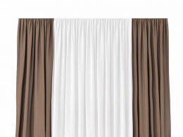 黎明381窗帘 (窗帘)3D模型素材下载Dawn 381 Curtain by Kvadrat