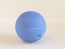 海王星行星C4D模型 Neptune Planet 3d model