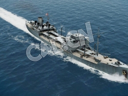 C4D海军舰艇军舰舰船-迪特马尔申级综合补给舰模型 Dithmarschen Supply Ship 3d Model