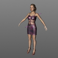 性感女人C4D模型（带绑定） Woman03 c02