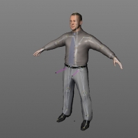 时尚男人C4D模型（带绑定） Man 05 c02 rig