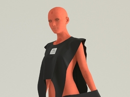 穿黑袍行走的人体模特模型 Charlatan