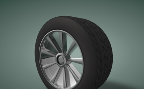 汽车轮胎C4D模型 tire