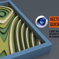 C4D矢量轮廓生成插件 Tools4D Vector Pro v1.47 Win/Mac +教程
