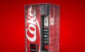 可口可乐自动售货机C4D模型 Vending Machine