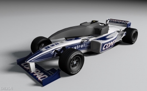 一级方程式赛carC4D模型 bolid f1 car 3d model