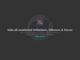 C4D快速隐藏场景中未选择的变形、MoGraph效果器、力场脚本