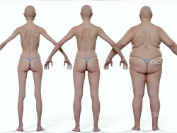 男性女性人体模型下载 3DScan – Morphable Female and Male Base Mesh