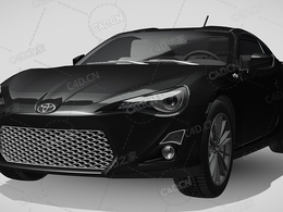 丰田GT86高性能跑车2012款C4D汽车模型下载