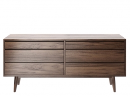 双层抽屉柜收纳家具3D模型素材下载Double Chest of Drawers by Wewood
