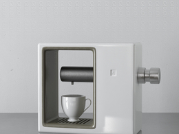 白色咖啡机Coffee maker厨房用品c4d模型下载